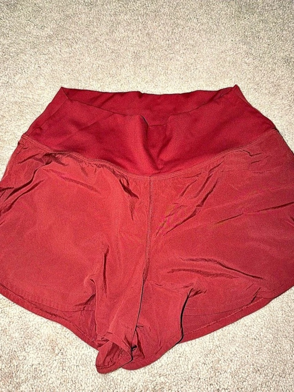 Gilly Hicks Active Running Shorts Red Large (womens)